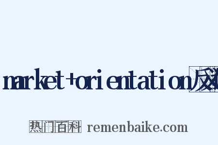 market+orientation反义词是什么意思的图片